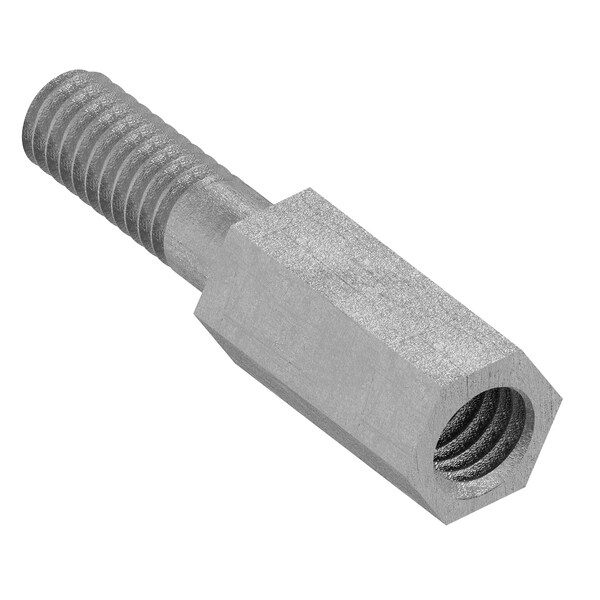 Zoro Select Hex Standoff, No. 8-32 Thrd Sz, 1/2 in L, 3/8 in Thrd L 18-8 Stainless Steel, Plain, 1/4" Hex, 10 PK - HMF204-832-SS