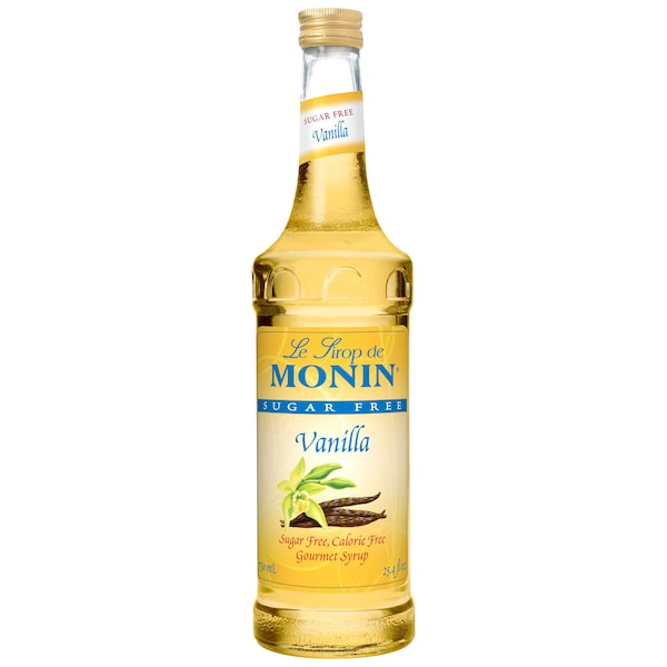 Monin Monin Sugar-Free Vanilla Syrup 750mL Bottle, PK12 - M-AS045A