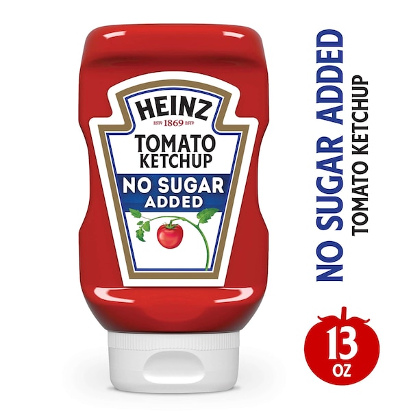 Heinz Heinz No Sugar Added Ketchup 13 oz. Bottle, PK6 - 00013000707992