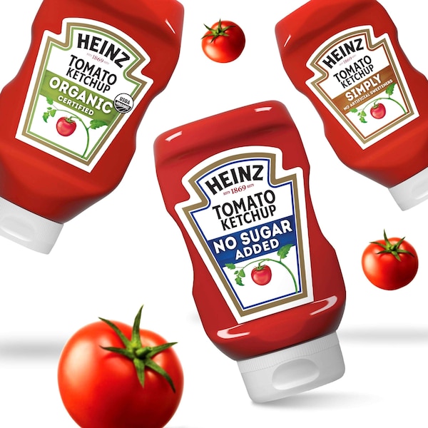 Heinz Heinz No Sugar Added Ketchup 13 oz. Bottle, PK6 - 00013000707992