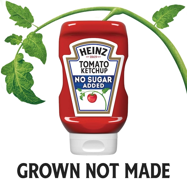 Heinz Heinz No Sugar Added Ketchup 13 oz. Bottle, PK6 - 00013000707992
