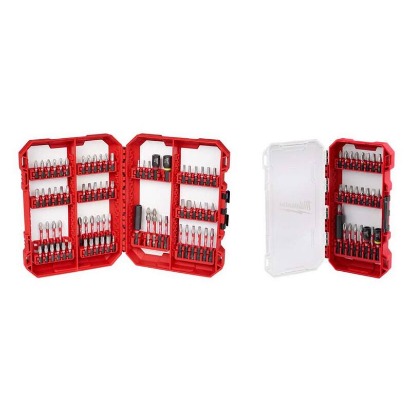 Juego de puntas destornillador de acero aleado Milwaukee Shockwave Impact Duty con estuche Packout (99 piezas) - 48-32-5154-48-32-4095