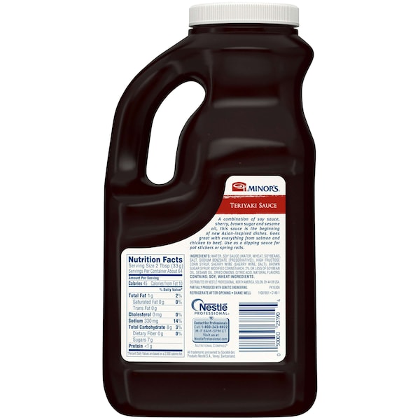 Minors Minor's Ready To Use Teriyaki Sauce .5 gal. Jug, PK4 - 00050000316502