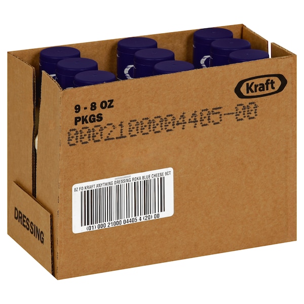 Kraft Kraft Roka Blue Cheese Dressing 8 fl. oz. Bottles, PK9 - 00021000044054