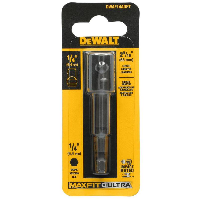 Adaptador DEWALT MAXFIT ULTRA de 1/4 de pulgada - DWAF14ADPT