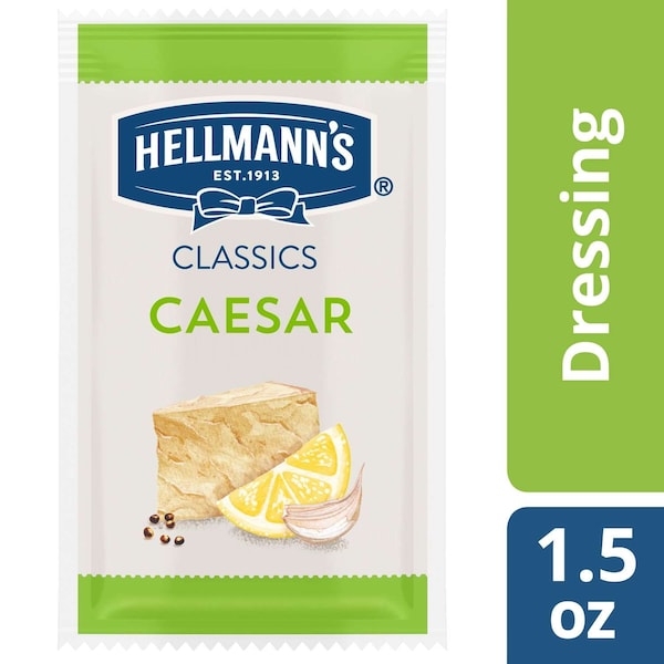 Hellmanns Cesar Salad Dressing 1.5 oz. Portion Control Sachets, PK102 - 84119893