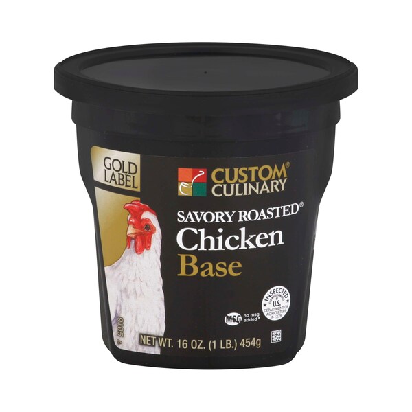 Gold Label Gold Label Added Savory Roasted Chicken Base Paste 1lbs Tub, PK6 - 91051EGLD