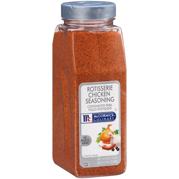 Mccormick Halal Kosher Organic-95% Rotisserie Chicken Seasoning 24 oz., PK6 - 900223214