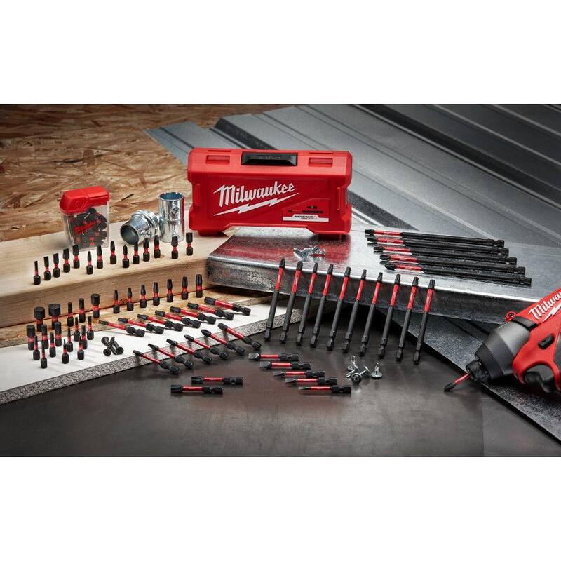Combo pack de Milwaukee 2 in. SHOCKWAVE Impact Duty ECX Power Bit #1 y #2 - 48-32-4443