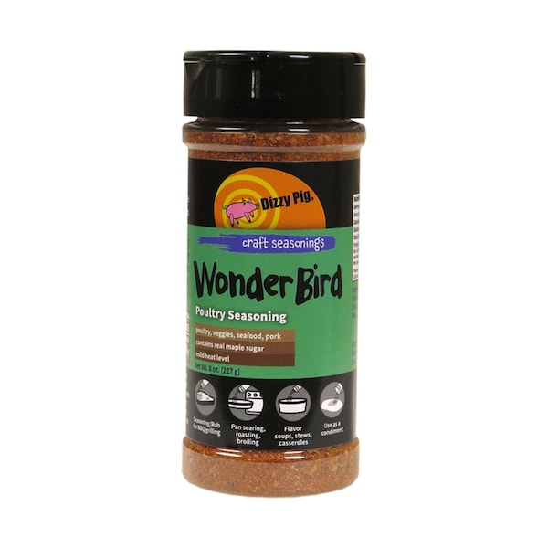Dizzy Pig Dizzy Pig Wonder Bird Tangy/Citrusy BBQ Rub 8 oz - DP-WB-8