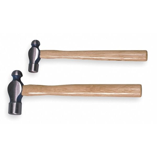 Westward 2-piece Ball Peen Hammer Set, 12-24 oz., Hickory Handle - 4YR62