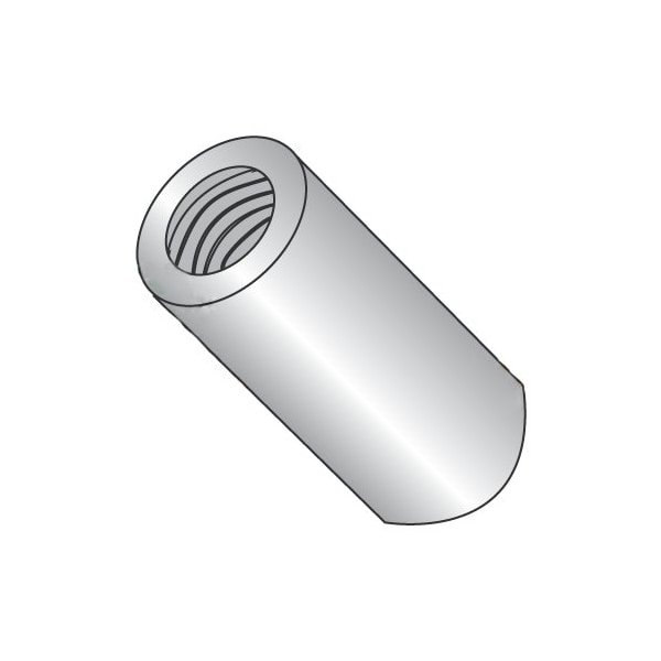 Newport Fasteners Round Standoffs, #4-40 Thrd Sz, 1/4 in Bd L, 18-8 Stainless Steel Plain, 3/16 in OD, 500 PK - 888199
