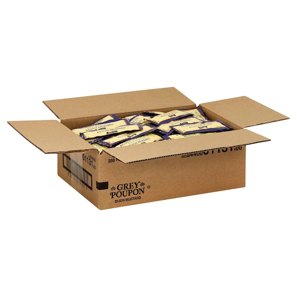 Grey Poupon Grey Poupon Dijon Mustard Sauce .25 oz., PK200 - 00054400011319