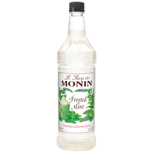 Monin Monin Frosted Mint Syrup 1 Liter Bottle, PK4 - M-FR016F