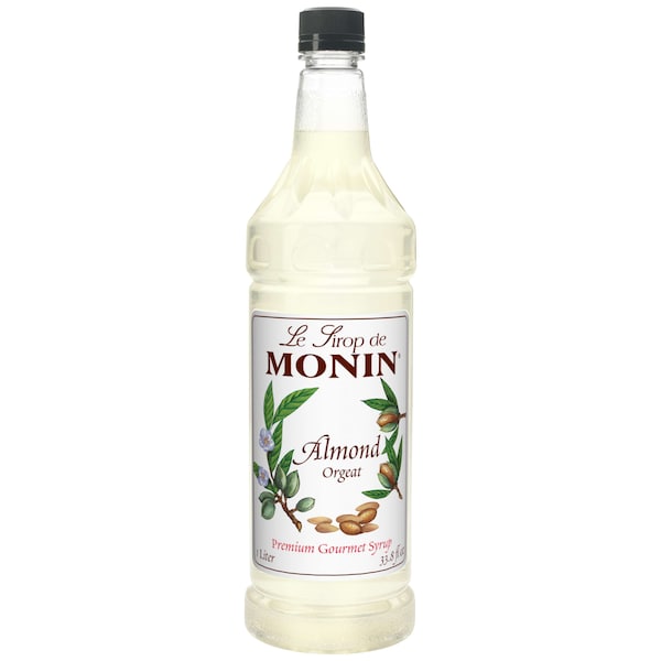 Monin Monin Almond Syrup 1 Liter Bottle, PK4 - M-FR001F