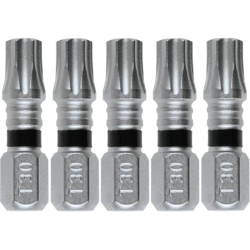 Insert Bit (paquete de 5) Torx 1 pulgada Makita IMPACT XPS T30 - E-00658