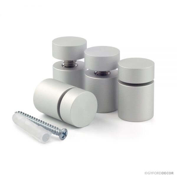 Simply Standoffs Complete 3/4"D x 3/4"L SIMPLY Standoff Kit - Matte Silver - OEMK-075MS