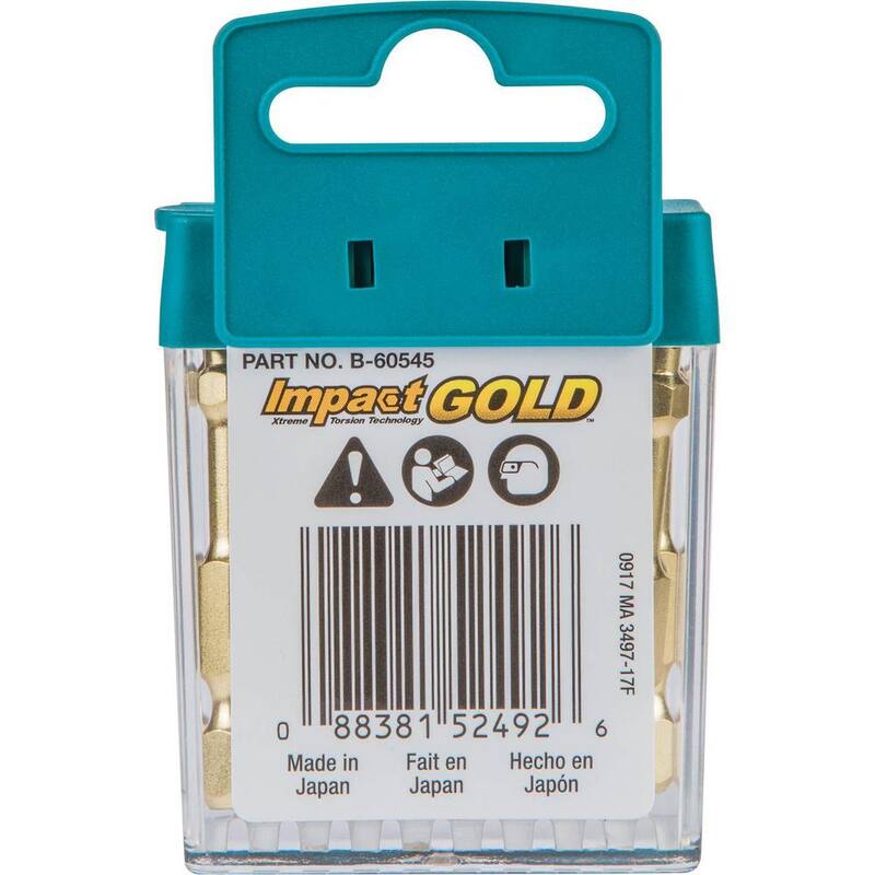 Punta de poder Impact GOLD T25 de 2 pulgadas Tic Tac (15 piezas) - B-60545