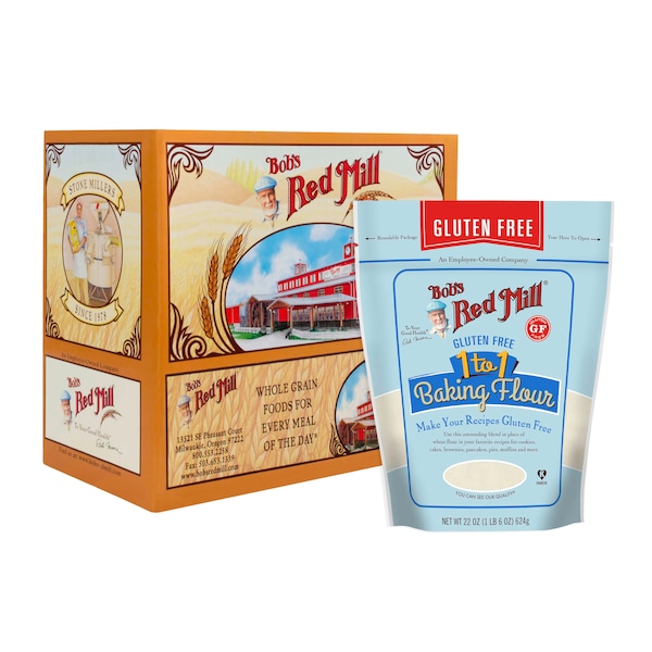 Bobs Red Mill Natural Foods Bob's Red Mill Gluten Free 1 To 1 Baking Flour 22 oz. Bag, PK4 - 1601S224