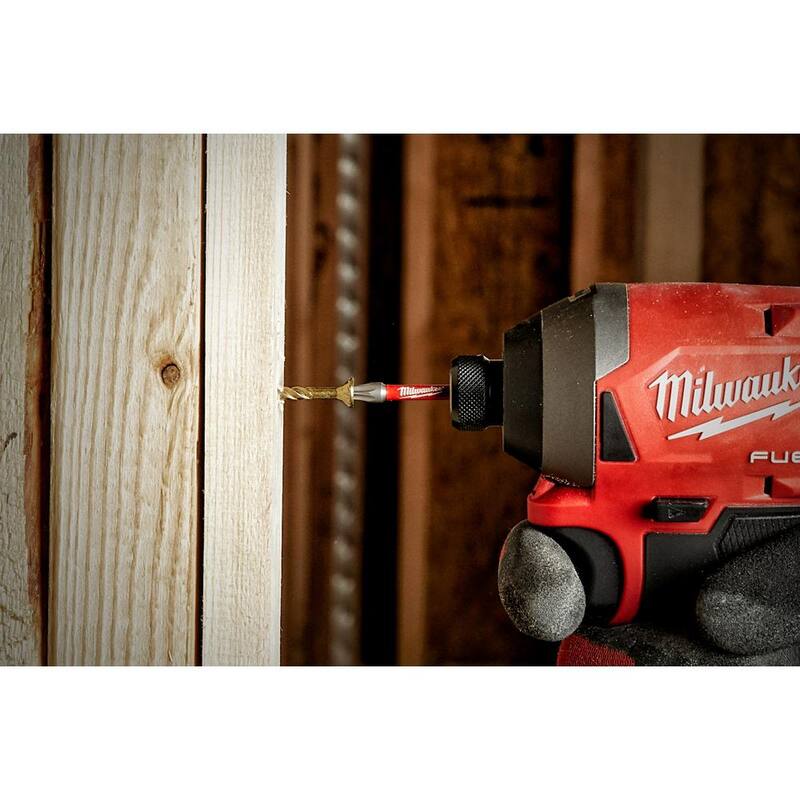 Milwaukee SHOCKWAVE Impact Duty 1 pulgada Square #2 Aleación de Acero Insertar Bit (paquete de 5) - 48-32-4605