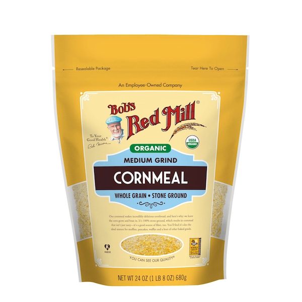 Bobs Red Mill Natural Foods Bob's Red Mill Medium Grind Cornmeal 24 oz. Pouches, PK4 - 6008S244