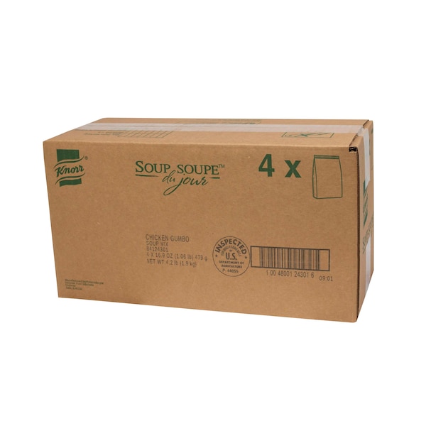 Knorr Knorr Soup Du Jour Chicken Gumbo Mix 16.9 oz., PK4 - 84124301