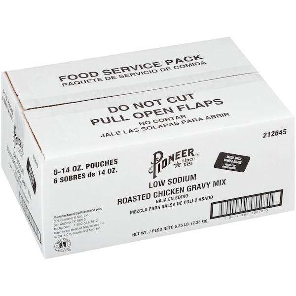 Pioneer Pioneer Low Sodium Roasted Chicken Gravy Mix 14 oz., PK6 - 212645
