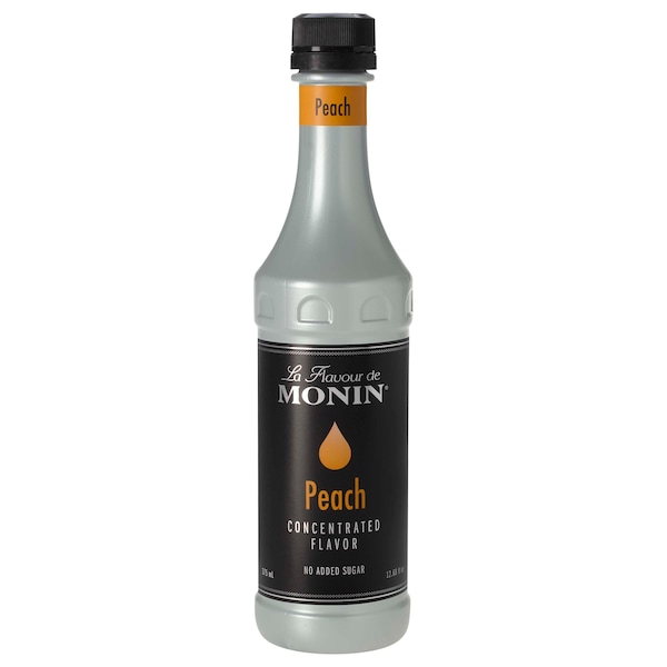 Monin Monin Peach Concentrate Flavor 375mL Bottle, PK4 - M-VJ036FP