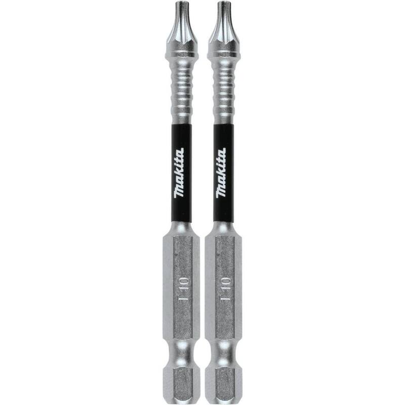 Makita IMPACT XPS T10 Torx 3 in. Power Bit (paquete de 2) - E-01199
