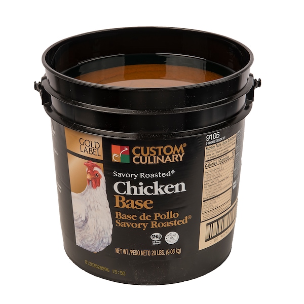 Gold Label Gold Label No MSG Added Savory Roasted Chicken Base 20lbs Tub - 91056EGLD