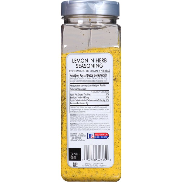 Mccormick McCormick Lemon 'N Herb Seasoning 24 oz. Container, PK6 - 932335