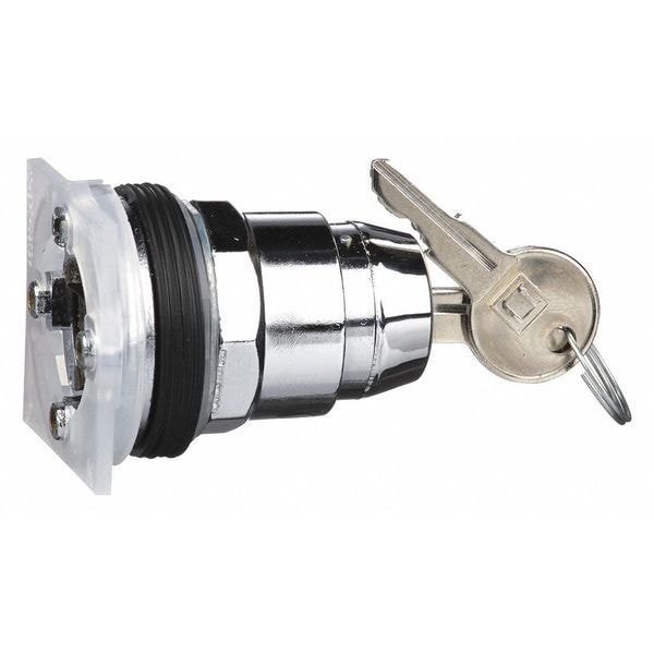 Interruptor selector sin iluminación Schneider Electric, de 30 mm, 3 posiciones, con llave - 9001KS53K5