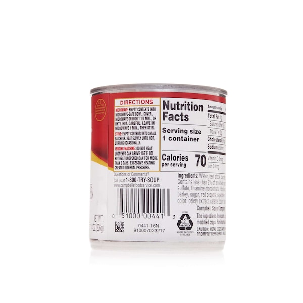 Campbells Campbell's Ready To Serve Easy Open Vegetable Soup 7.25 oz. Can, PK24 - 000000441