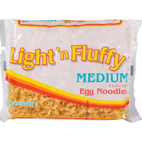 Light N Fluffy 12 oz. Light N Fluffy Med Egg Noodle, PK12 - 900219