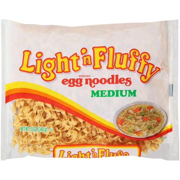 Light N Fluffy 12 oz. Light N Fluffy Med Egg Noodle, PK12 - 900219