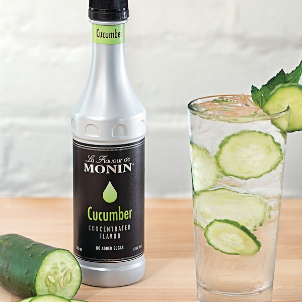 Monin Monin Cucumber Concentrate Flavor 375mL Bottle, PK4 - M-VJ095FP