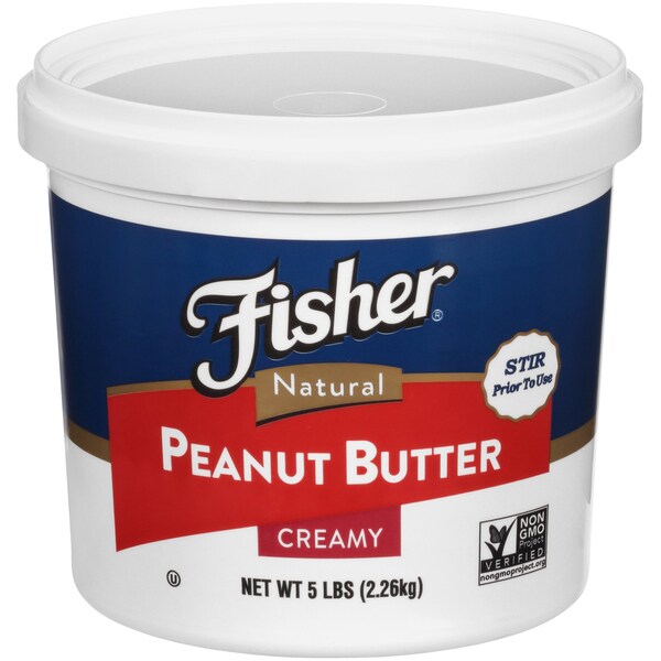 Fisher Fisher Natural Creamy Peanut Butter 80 oz., PK3 - P28204
