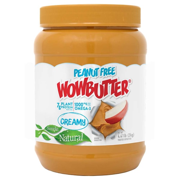 Wowbutter Peanut Free Spread Jars Creamy 4.4lbs, PK2 - 40100