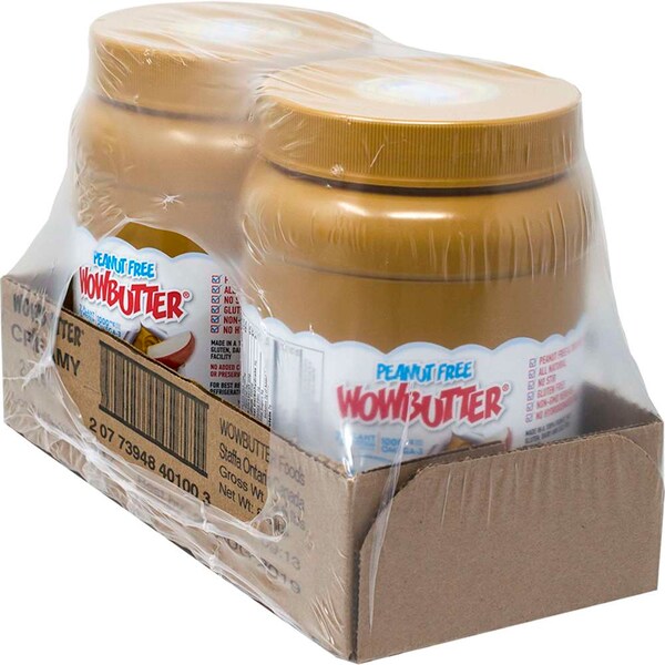 Wowbutter Peanut Free Spread Jars Creamy 4.4lbs, PK2 - 40100