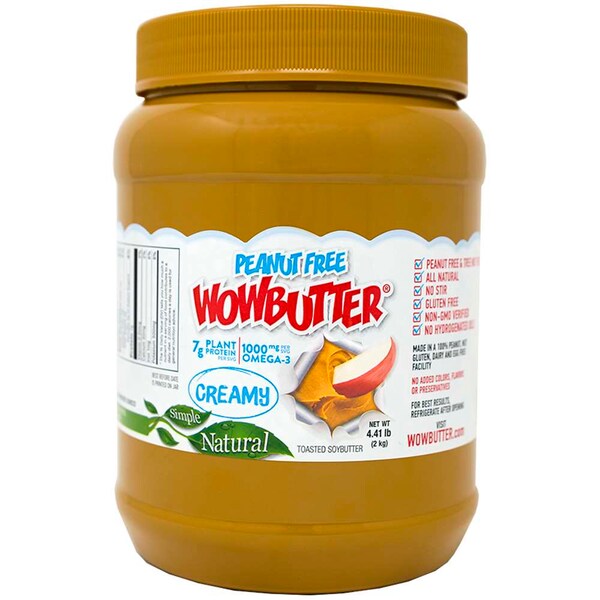Wowbutter Peanut Free Spread Jars Creamy 4.4lbs, PK2 - 40100