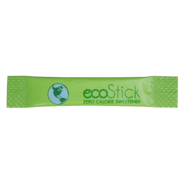 Ecostick Sugar Substitute Stevia Green Sticks .5g, PK2000 - 83656