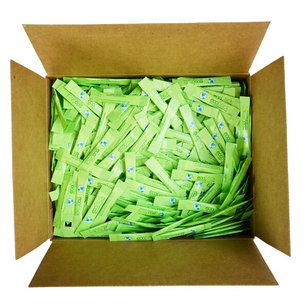 Ecostick Sugar Substitute Stevia Green Sticks .5g, PK2000 - 83656