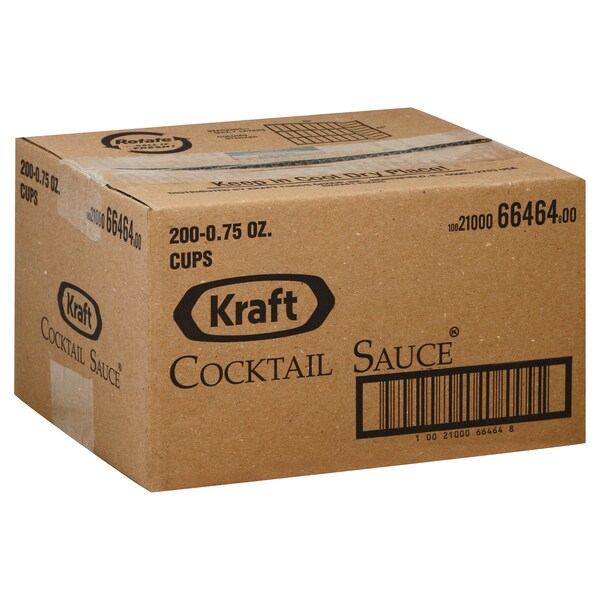 Kraft Kraft Cocktail Sauce Cup .75 oz. Cup, PK200 - 10021000664648
