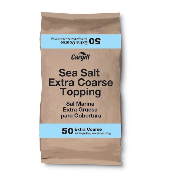 Cargill Cargill Sea Salt Extra Coarse Topping 50lbs - 100012559