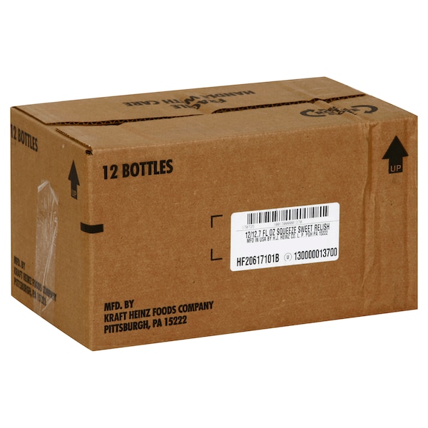 Heinz Heinz Easy Squeeze Sweet Relish 12.7 fl. oz., PK12 - 10013000001370