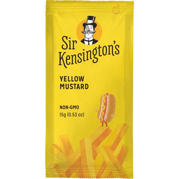 Sir Kensingtons Sir Kensington's Condiment Yellow Mustard Packet 15g, PK600 - 67331122
