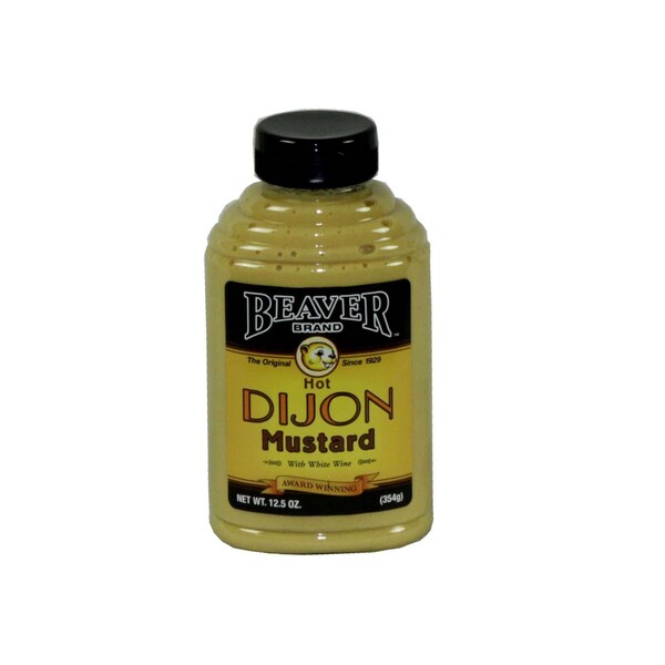 Beaver Beaver Dijon Mustard With Wine 12.5 oz. Bottle, PK6 - 208