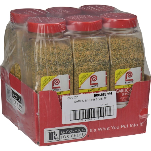 Lawrys Lawry's Garlic & Herb Seasoning 20 oz., PK6 - 900498766