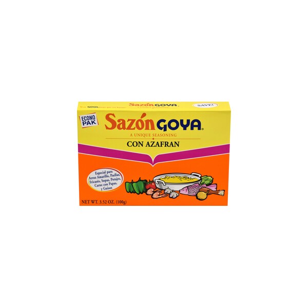 Goya Sazon Goya Cpm Azafran Seasoning Econo Pak 3.52 oz., PK18 - 3777