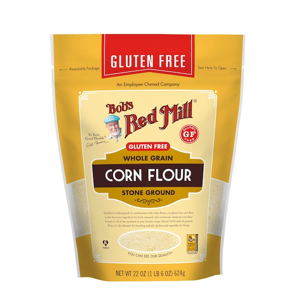 Bobs Red Mill Natural Foods Bob's Red Mill Gluten Free Corn Flour 22 oz. Pouches, PK4 - 1617S224
